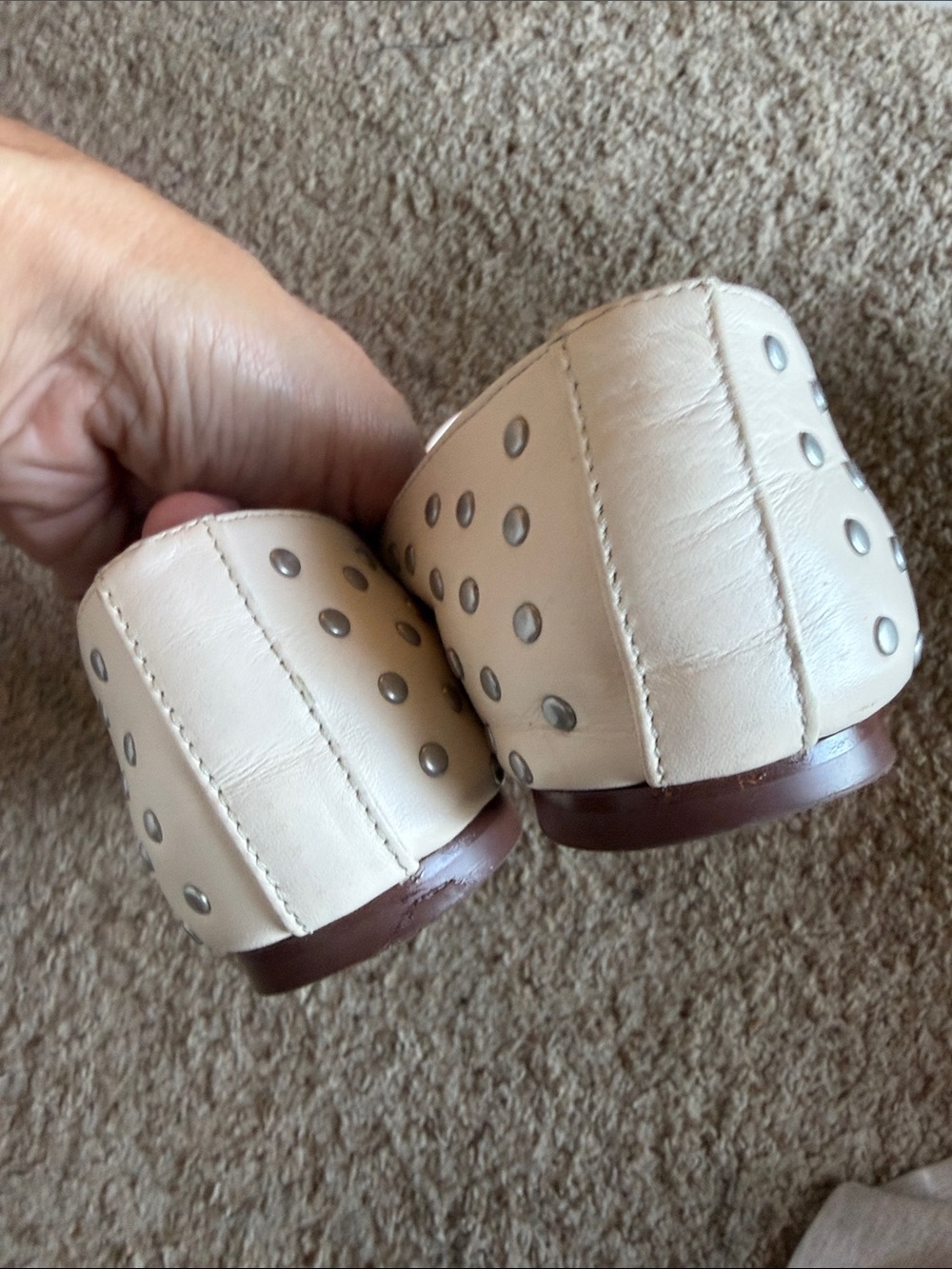 Madewell Ecru Studded Mary Jane Flats 8 - Picture 5 of 7